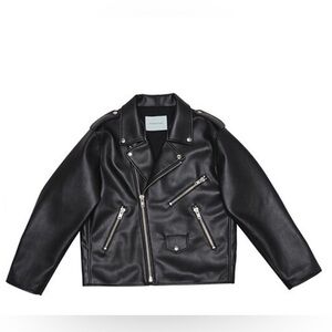 instantfunk faux leather biker jacket from wconcept